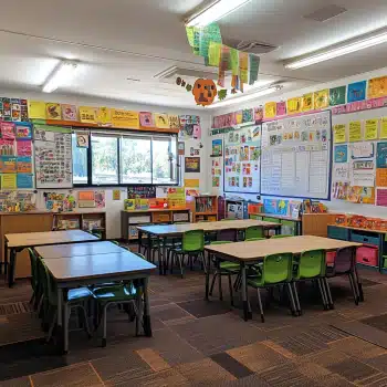 decorar el salon de clases, decorating the classroom, die Dekoration des Klassenzimmers