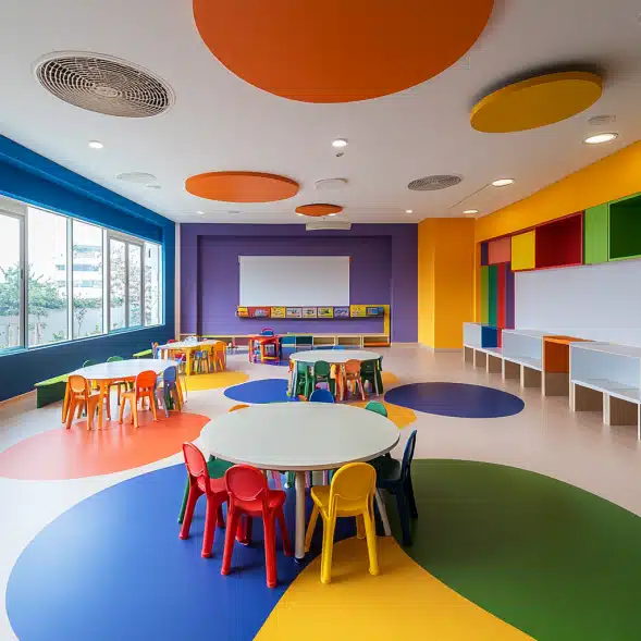 decorar el salon de clases, decorating the classroom, die Dekoration des Klassenzimmers